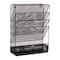 Mind Reader 4-Tier Vertical File Storage, Desktop Organizer, Wall Mount, Office, Metal Mesh, Black